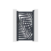EINGANGSTOR - 103 x 4.6 - metall - anthrazitgrau Togiro - Anthrazit, Metall (103/176cm) - Vente-Unique