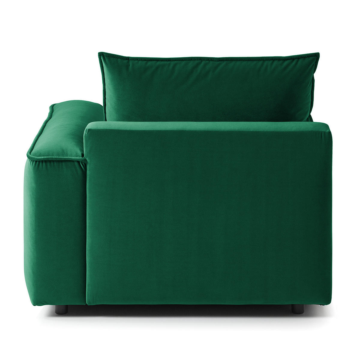 MODULSESSEL - Dunkelgrün, Holz/Textil (104/82/99cm) - home24