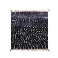 BERBERTEPPICH Design Wolle 191x 211 cm - Schwarz, Naturmaterialien (191/211cm) - AFK Living