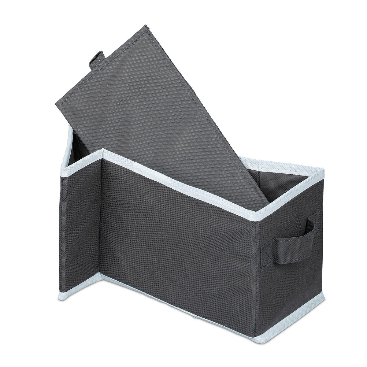 ZÁVESNÝ regál - antracitová, textil/vlnitá lepenka (14/84/30cm) - Relaxdays