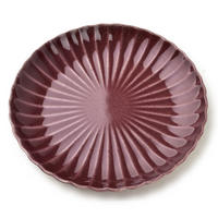 TELLER Evie Dunkelrot 27.5/27.5/4 cm Porzellan - Dunkelrot, Keramik (27.5/27.5/4cm) - Mondex