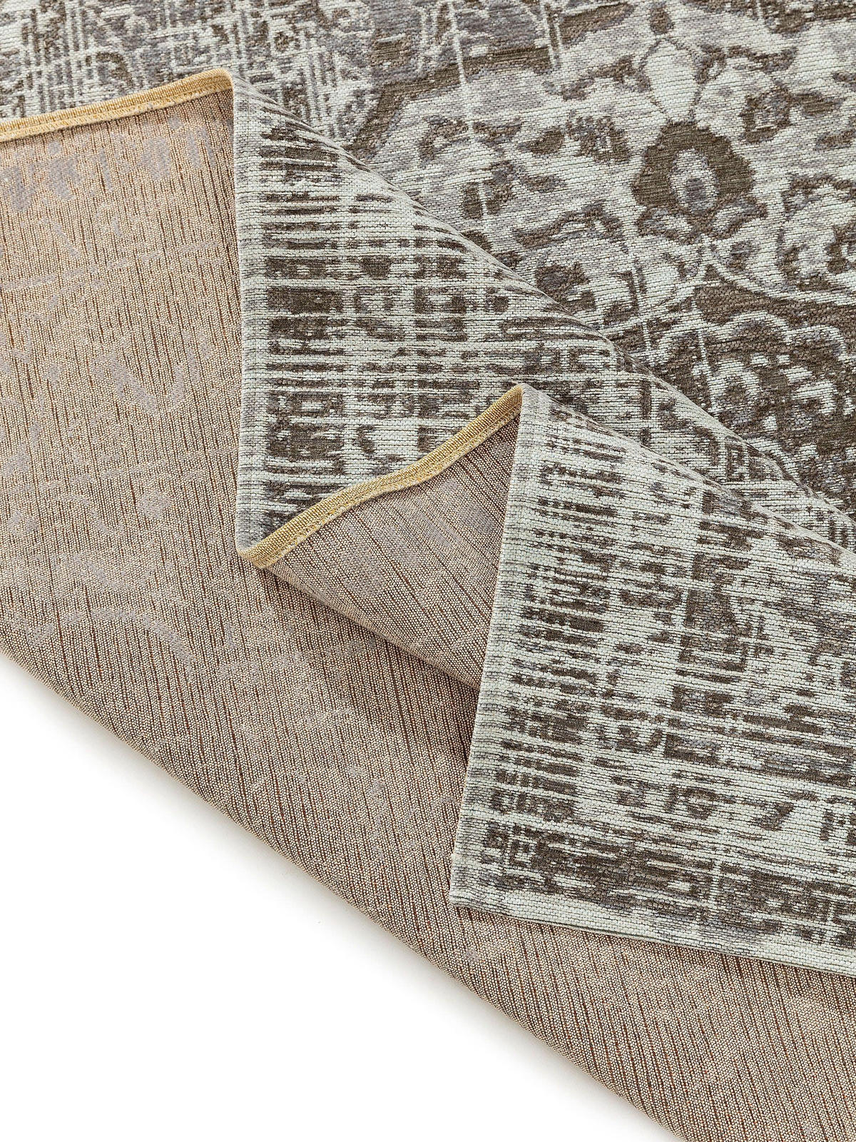 FLACHGEWEBETEPPICH Frencie Grau 80x165 cm - Grau, Textil (80/165cm) - benuta Nest