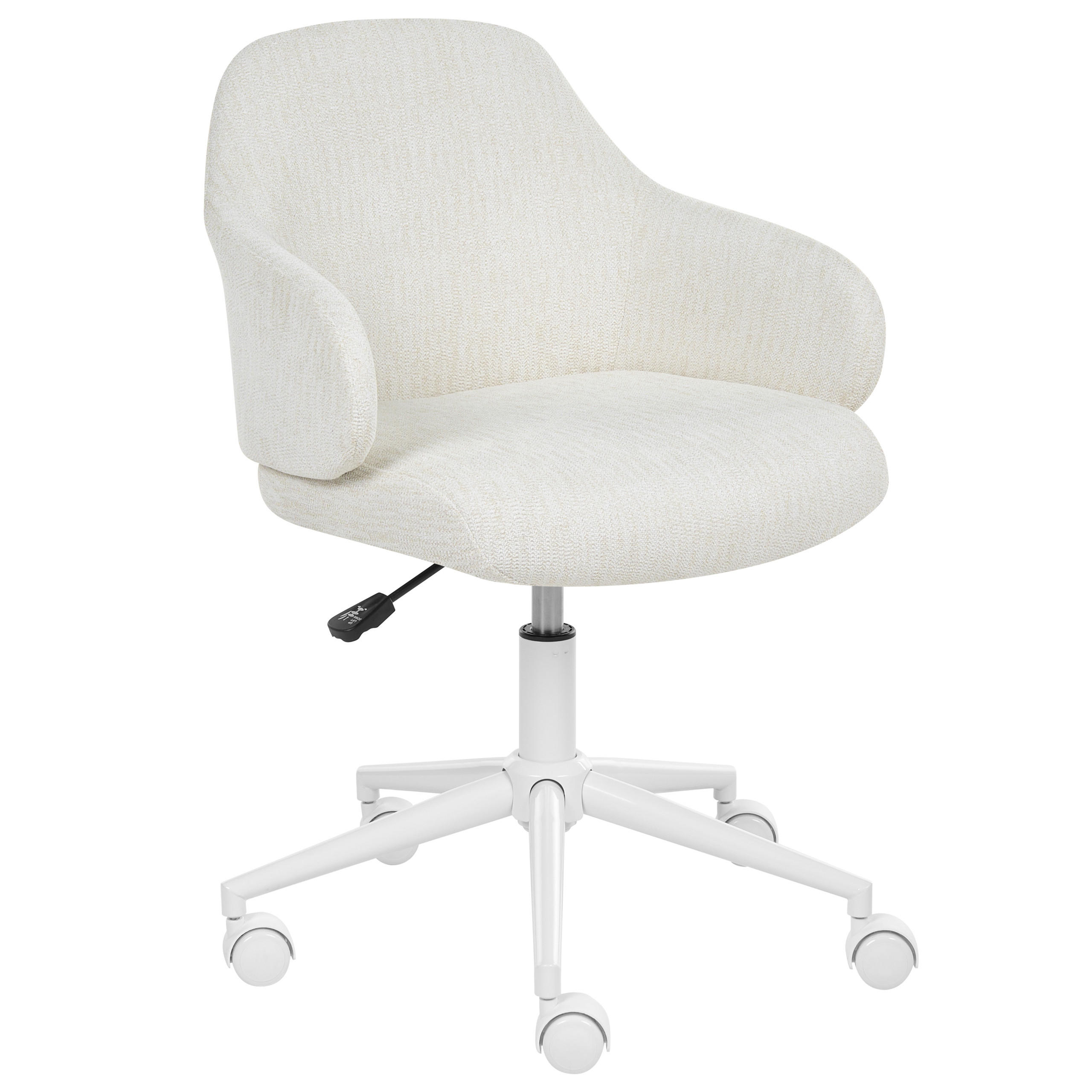 Beliani Schreibtischstuhl Creme 60x77x60 cm