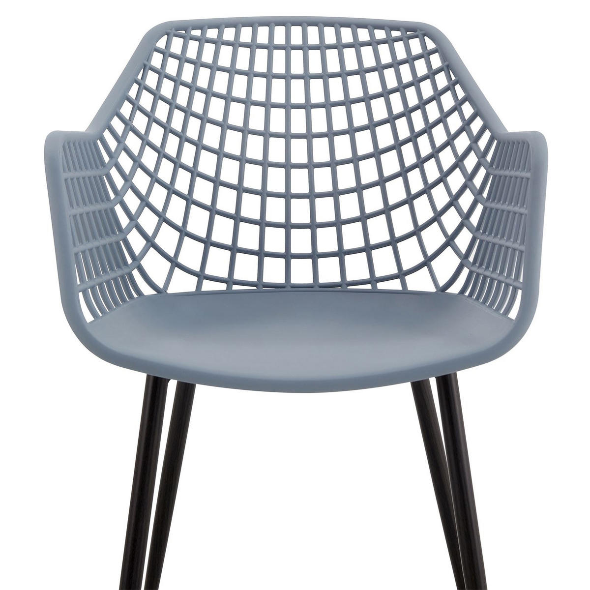 ESSZIMMERSTUHL LUCIA 4ER-SET - Hellgrau, Textil (58/85/55cm) - IDIMEX