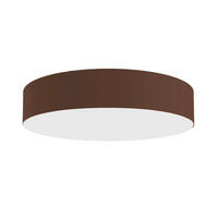 DECKENLEUCHTE Punnett - Dunkelbraun, Metall (50/50/8cm) - Lumicom