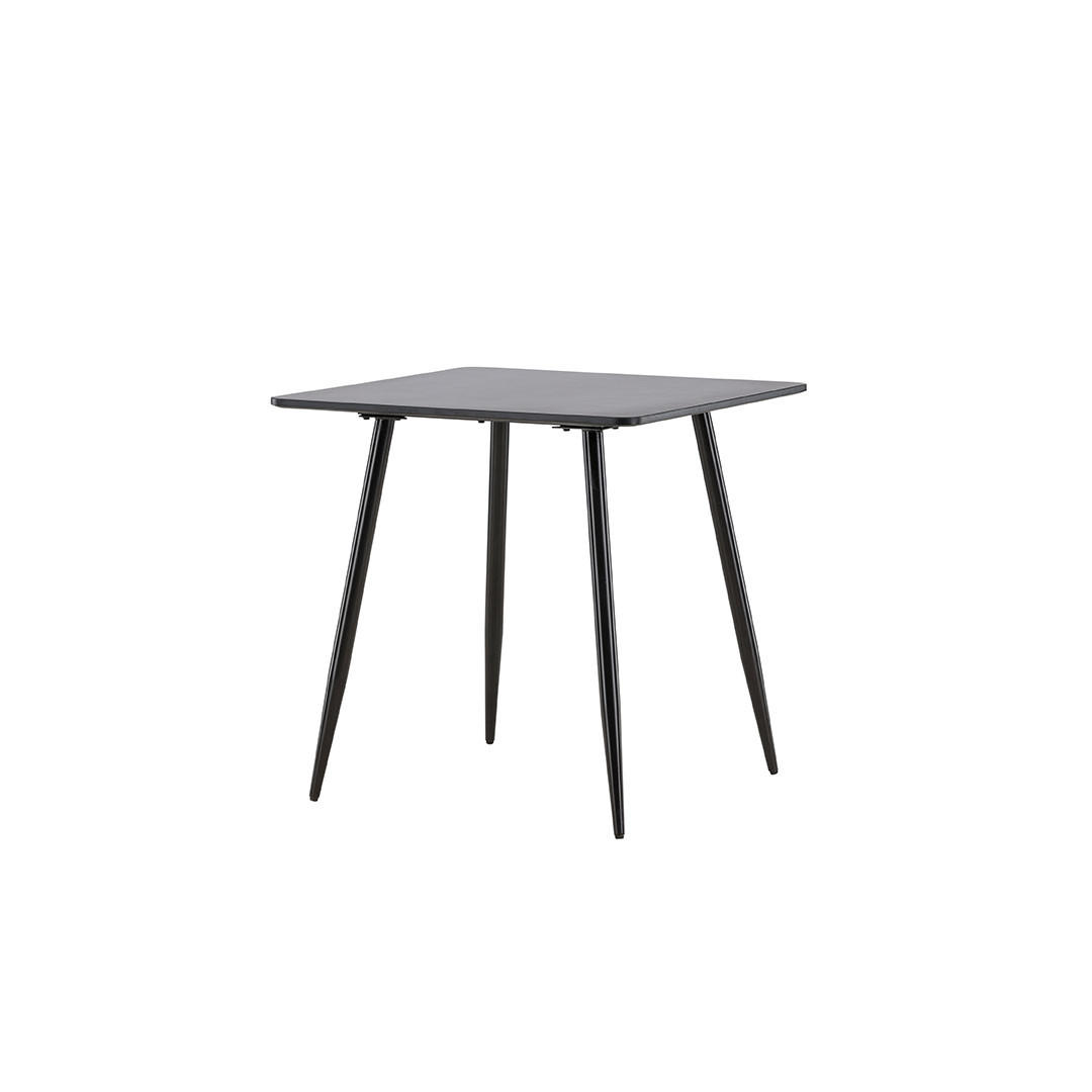ESSTISCH, Polar, Schwarz, MDF, 75 x 75 x 75 cm - Schwarz, Holzwerkstoff/Metall (75/75/75cm) - ebuy24