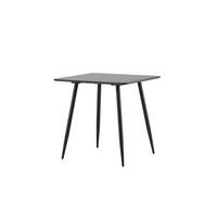 ESSTISCH, Polar, Schwarz, MDF, 75 x 75 x 75 cm - Schwarz, Holzwerkstoff/Metall (75/75/75cm) - ebuy24