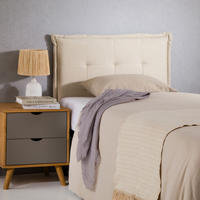 KOPFTEIL JALEYA 90X190 CM - Beige, Textil (91/99/7cm) - IDIMEX