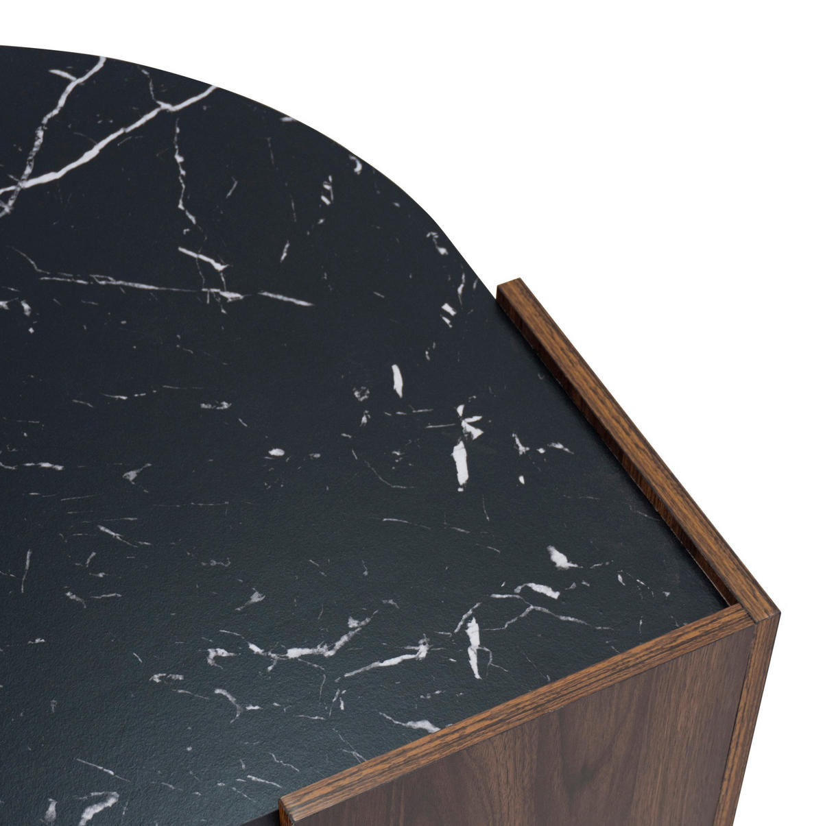 COUCHTISCH 96,5/63/40 cm Schwarz/Holzoptik aus Spanplatte mit Ablagefach - Schwarz, Holzwerkstoff (96.5/63/40cm) - OKMYHOME