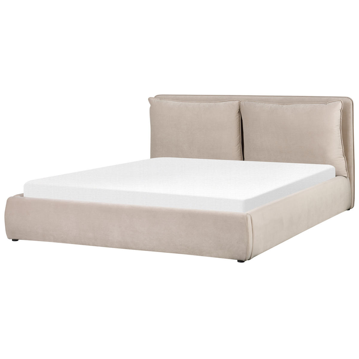 BETT 180/200cm Beige Bajonna - Beige, Textil (180/200cm) - Beliani