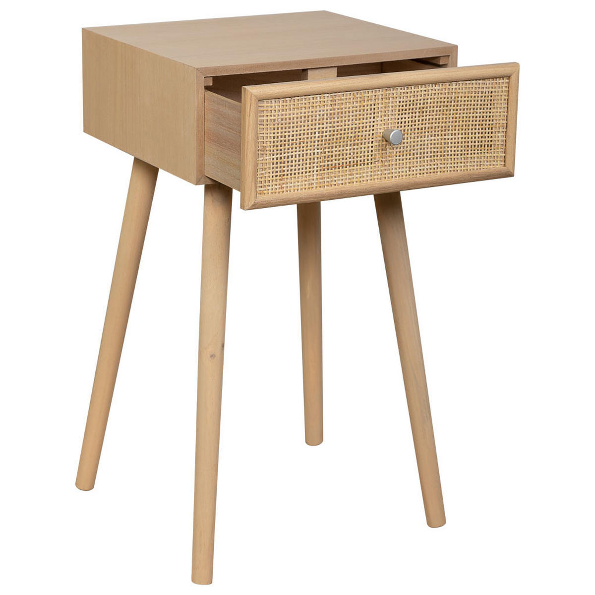 NACHTTISCH aus Holz und Gitter, braun, 40x36x70cm - Braun, Holz (40/70/36cm) - Wanderlust