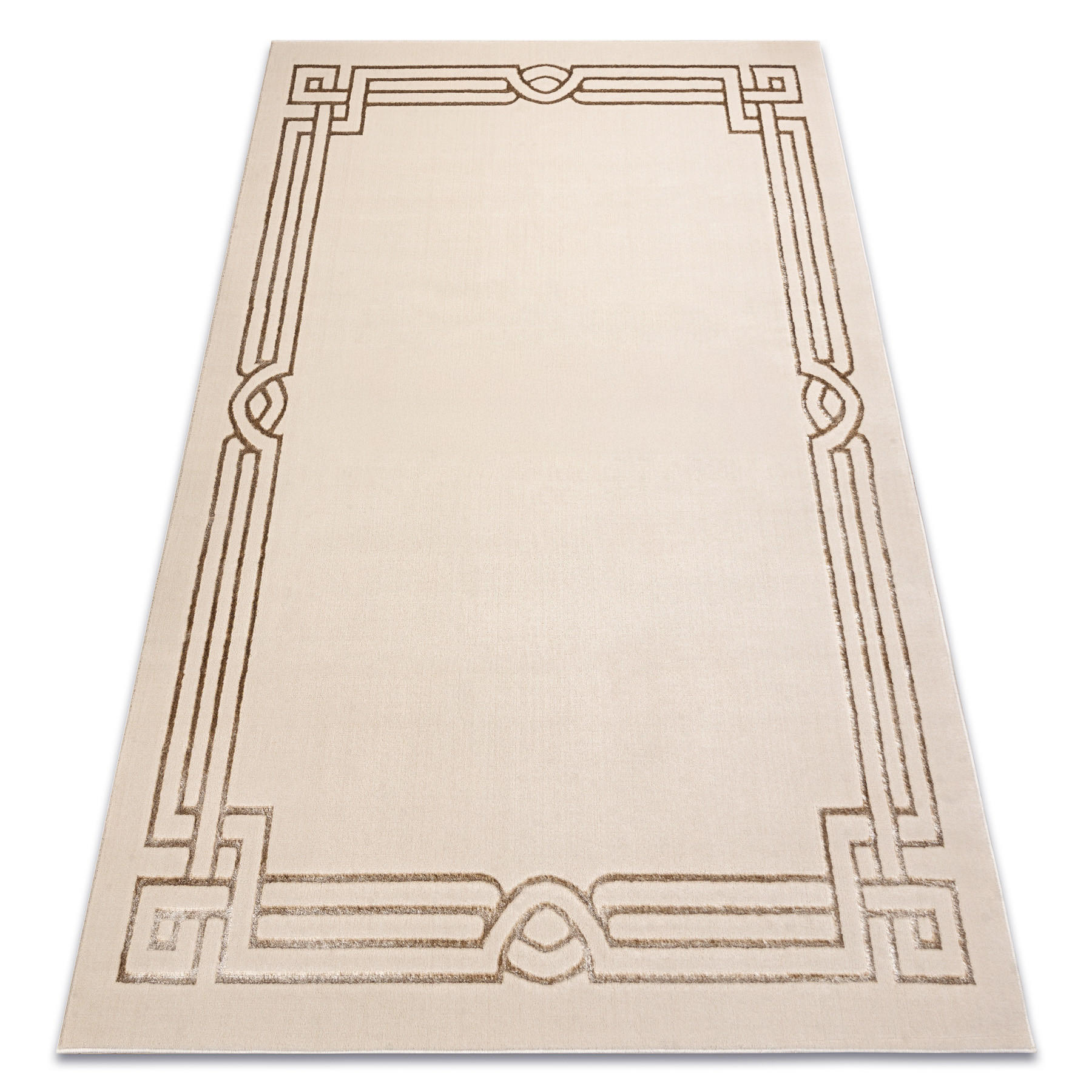 MATTA ALLURE 1907 grekisk Ram - Strukturell, snygg, glamour beige 200/290 cm - Beige, Textil (200/290cm) - rugsX
