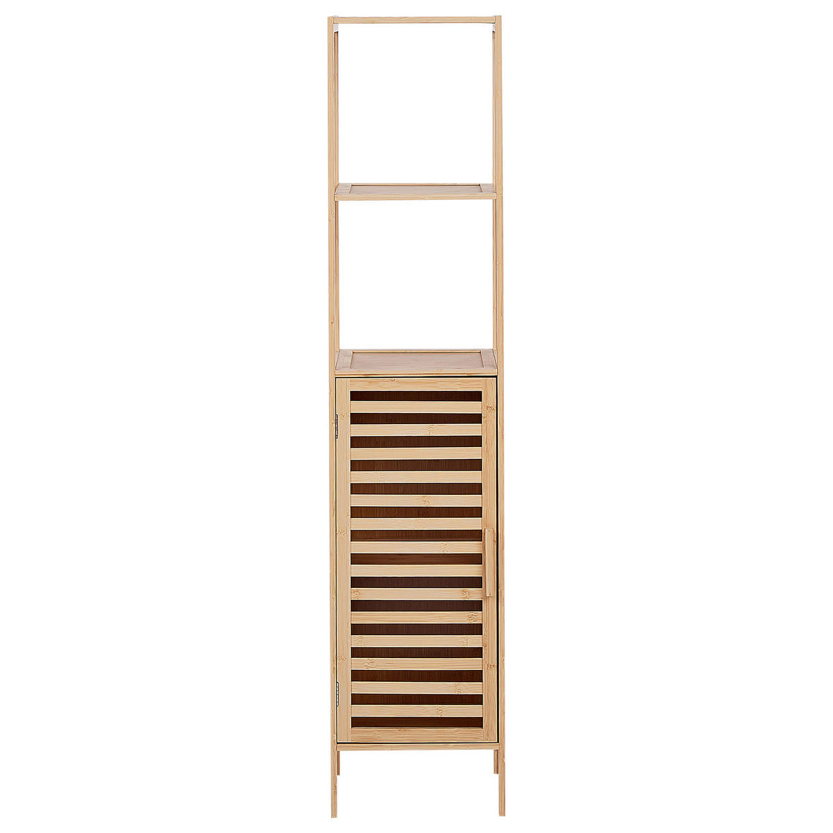 REGAL Bambusholz Hellbraun Owasso - Hellbraun, Holz (32/145/30cm) - Beliani