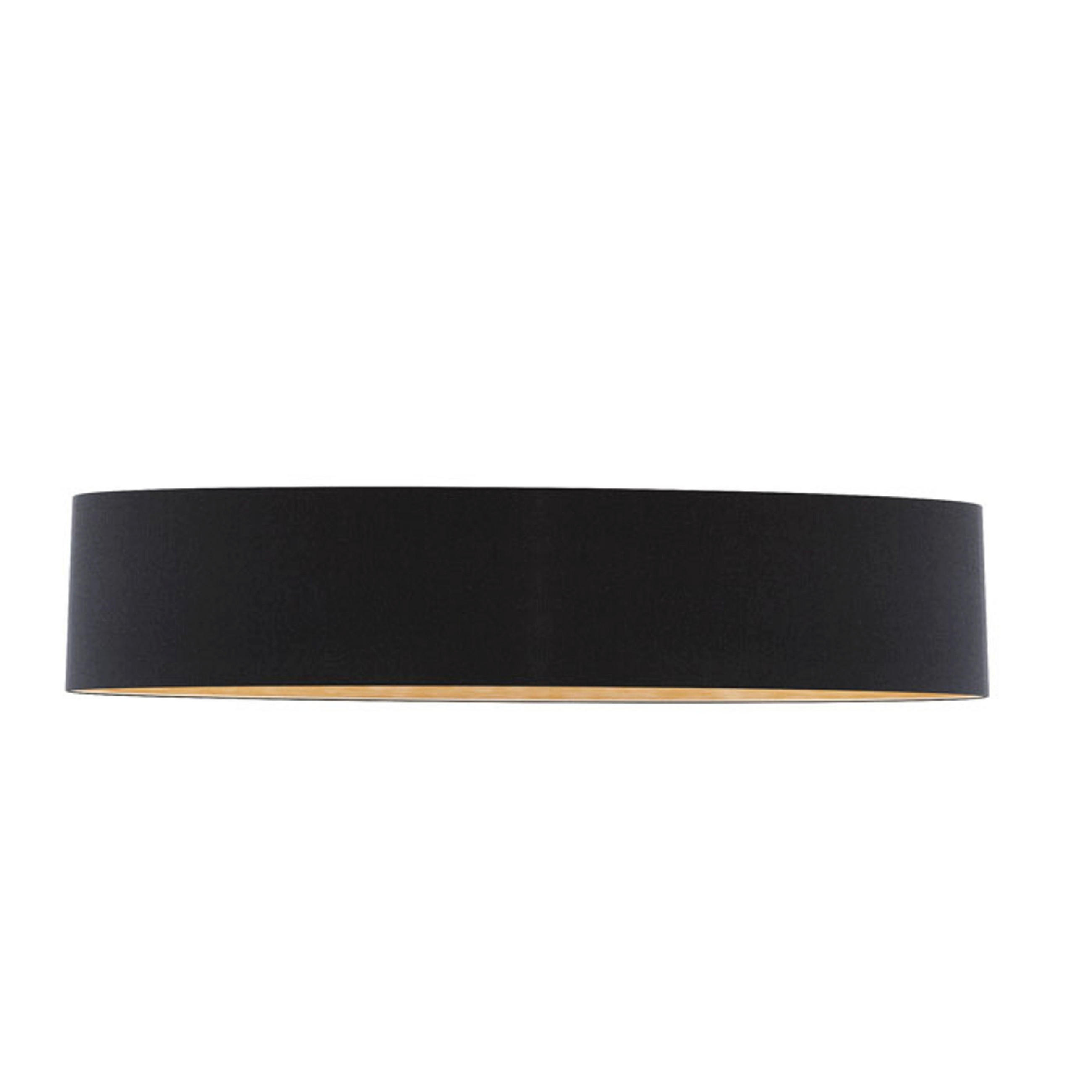 LEUCHTE CASUAL 120/25 Polycotton black copper foil - Schwarz, Metall (30/30/20cm) - Rendl