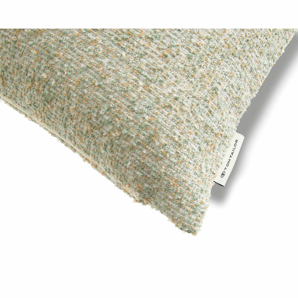 ZIERKISSENHÜLLE BOUCLÉ - Grün, Textil (45/45cm) - Tom Tailor