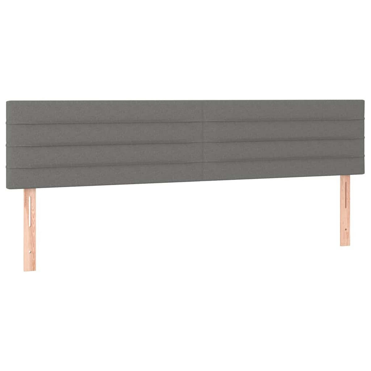 BOXSPRINGBETT 180/200 Cm Grau Gewebe - Grau, Textil (183/203cm) - vidaXL