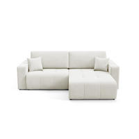ECKSOFA Augusto - Creme, Holzwerkstoff/Textil (244/149cm) - Fun Möbel