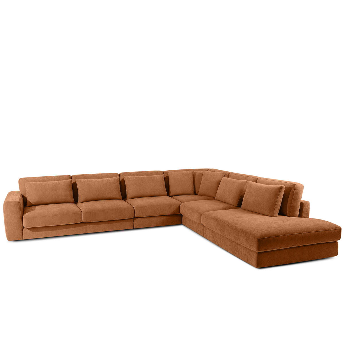 ECKSOFA XL rechts VERUS - Rot, Holz/Holzwerkstoff (377/328cm) - KONSIMO®