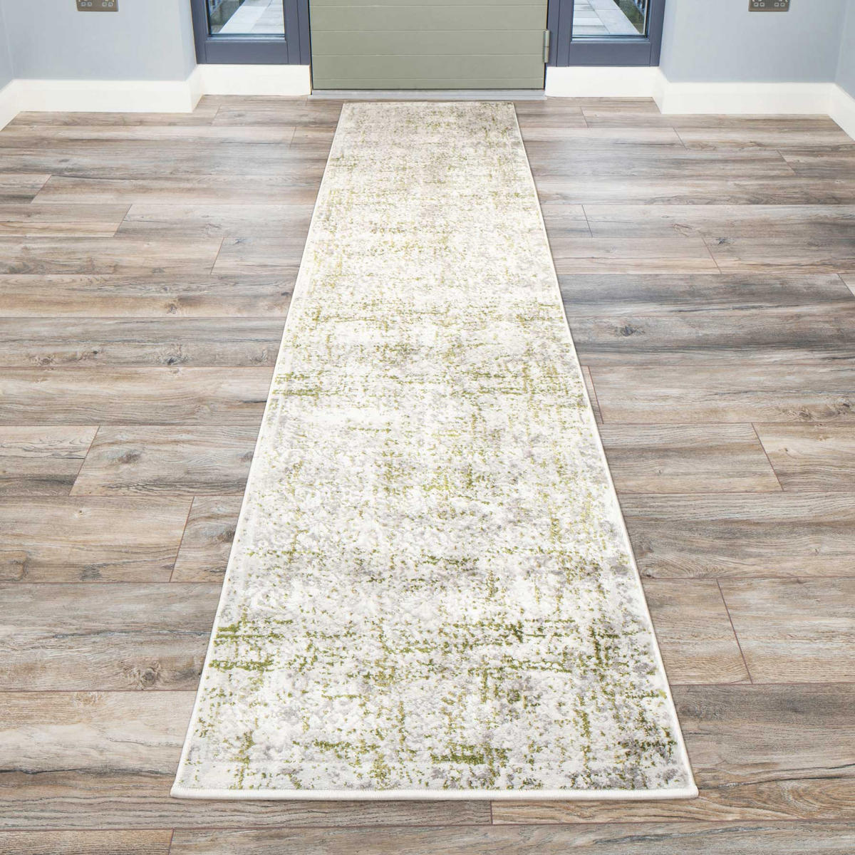 WEBTEPPICH Tweed Olivgrün - Olivgrün, Textil (120/170cm) - Kukoon Rugs