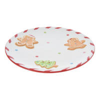 WEIHNACHTSTELLER Gingerbread 22 cm - Weiß, Keramik (20.4/2.1/20.4cm) - Home Styling Collection