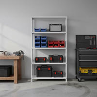 SCHRAUBREGAL PANDA | HxBxT 180x90x30cm | 5 Fachböden | Fachlast 100kg | Weiß - Weiß, Metall (90/180/30cm) - PROREGAL