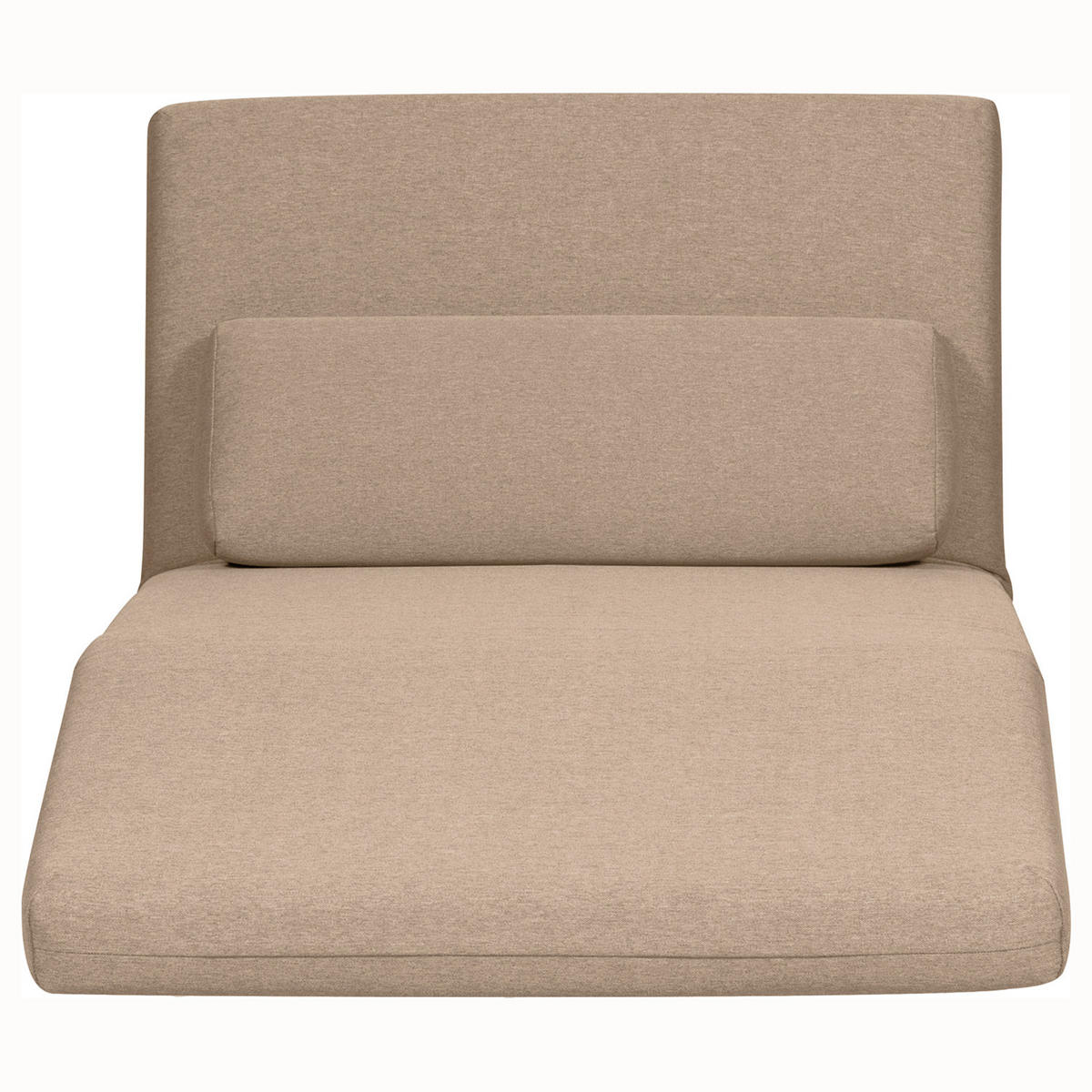 SCHLAFSESSEL - Beige/Silberfarben, Textil/Metall (92/78/85cm) - home24