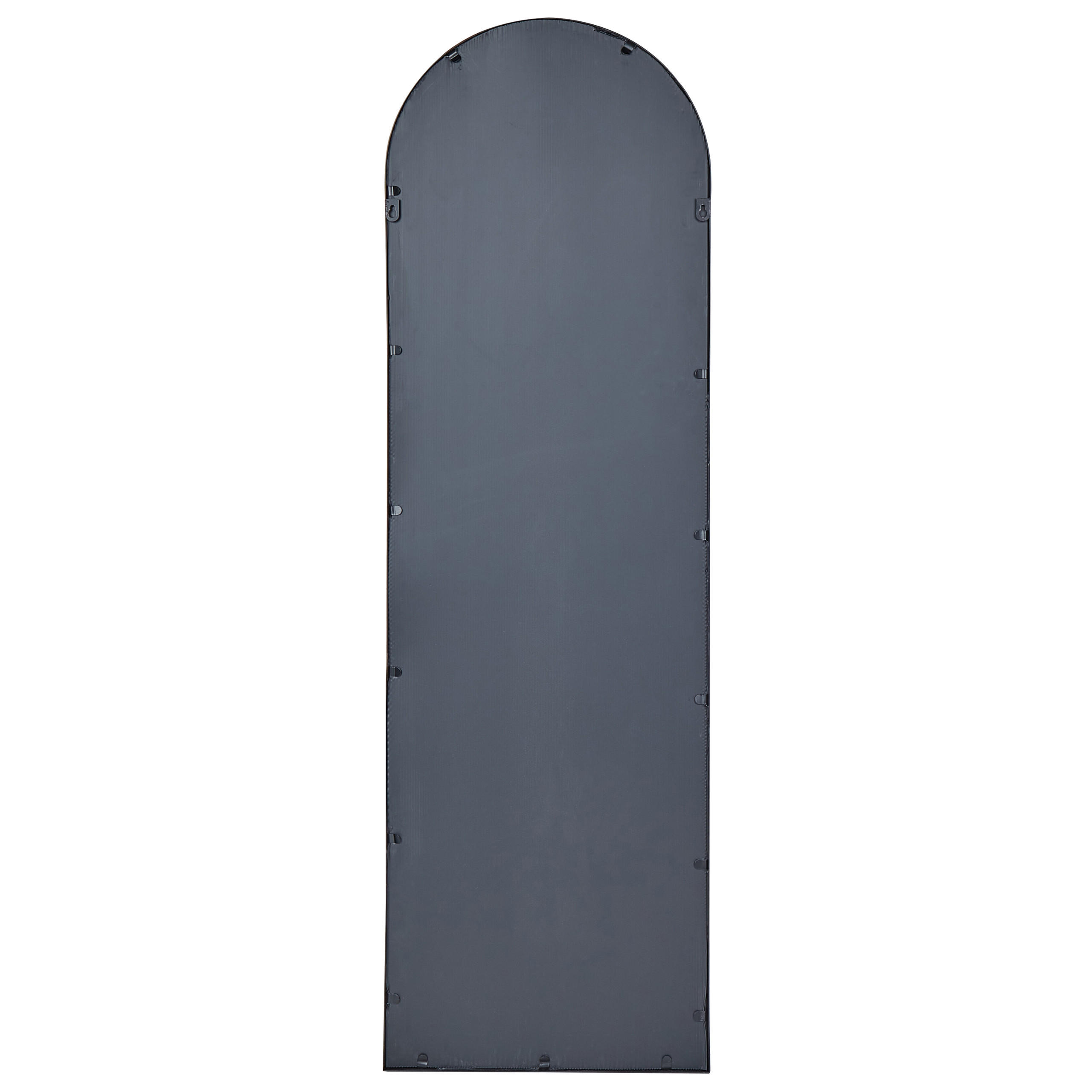 WANDSPIEGEL schwarz Metall 45/146 cm Ajain - Schwarz, Metall (45/146/3cm) - Beliani