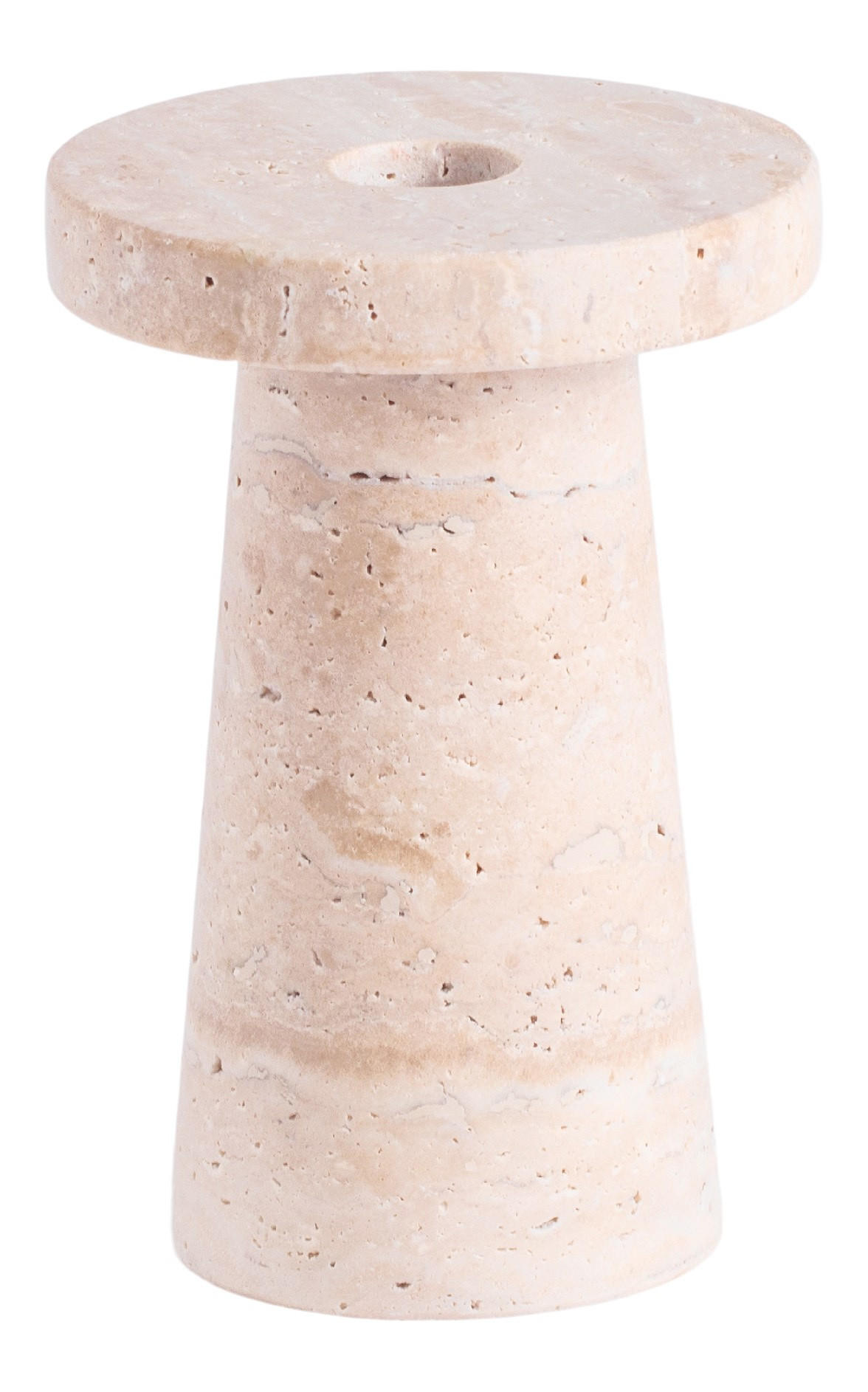 KERZENSTÄNDER Harmis - Beige, Stein (8.5/13/8.5cm) - home&you