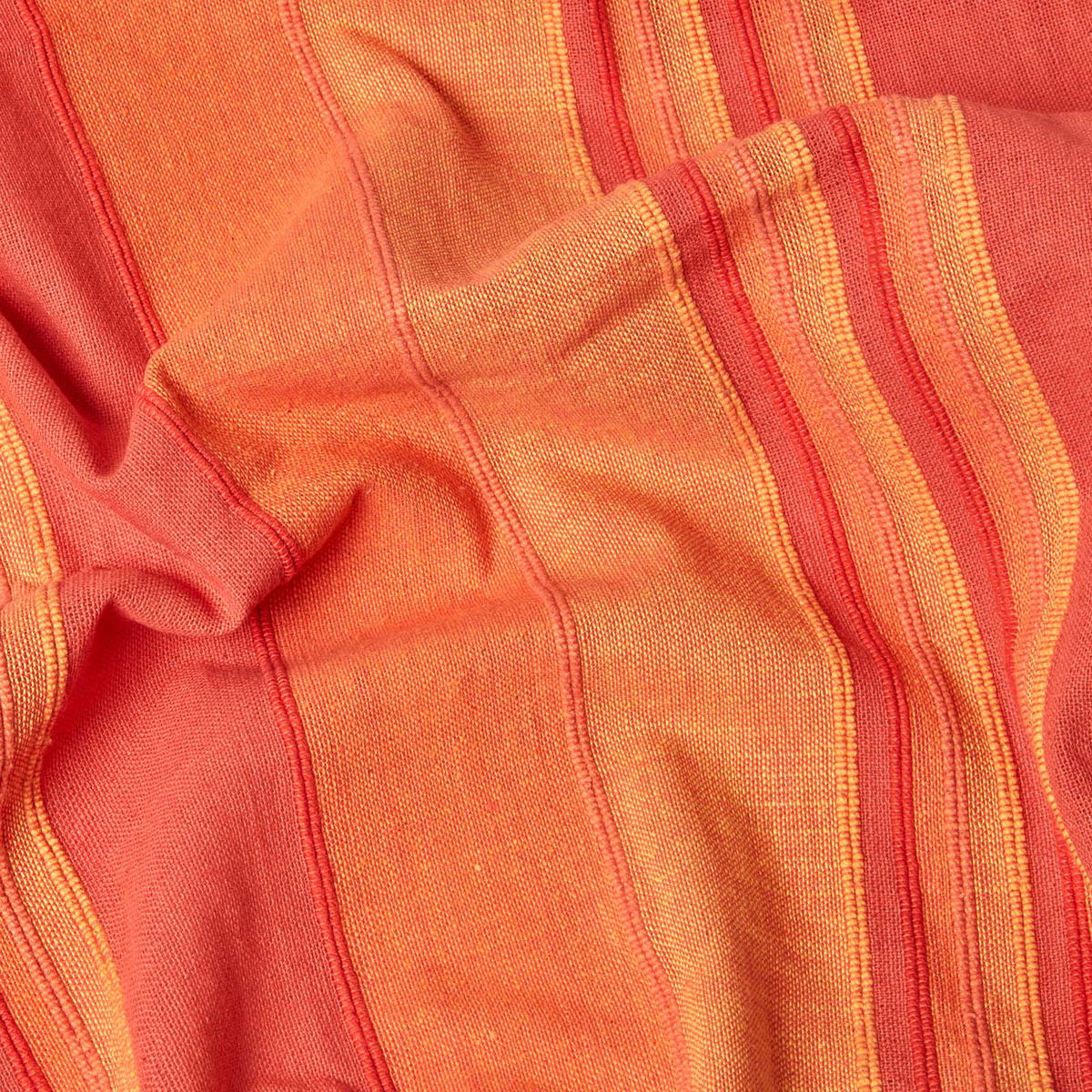 WOHNDECKE Morocco 150/200 cm, 100% Baumwolle gestreift - Orange, Textil (150/200cm) - Homescapes