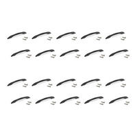 MÖBELGRIFFE Varna, L181mm, 160mm Achsenabstand, Zamak, Schwarz lackiert 20er-set - Schwarz, Kunststoff (1.6/3/18.1cm) - EMUCA