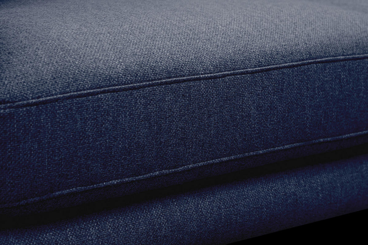 SOFA MEDIOLANE 3-Sitzer, dunkelblau - Dunkelblau, Holzwerkstoff/Textil (233/87/96cm) - Courtois Laville