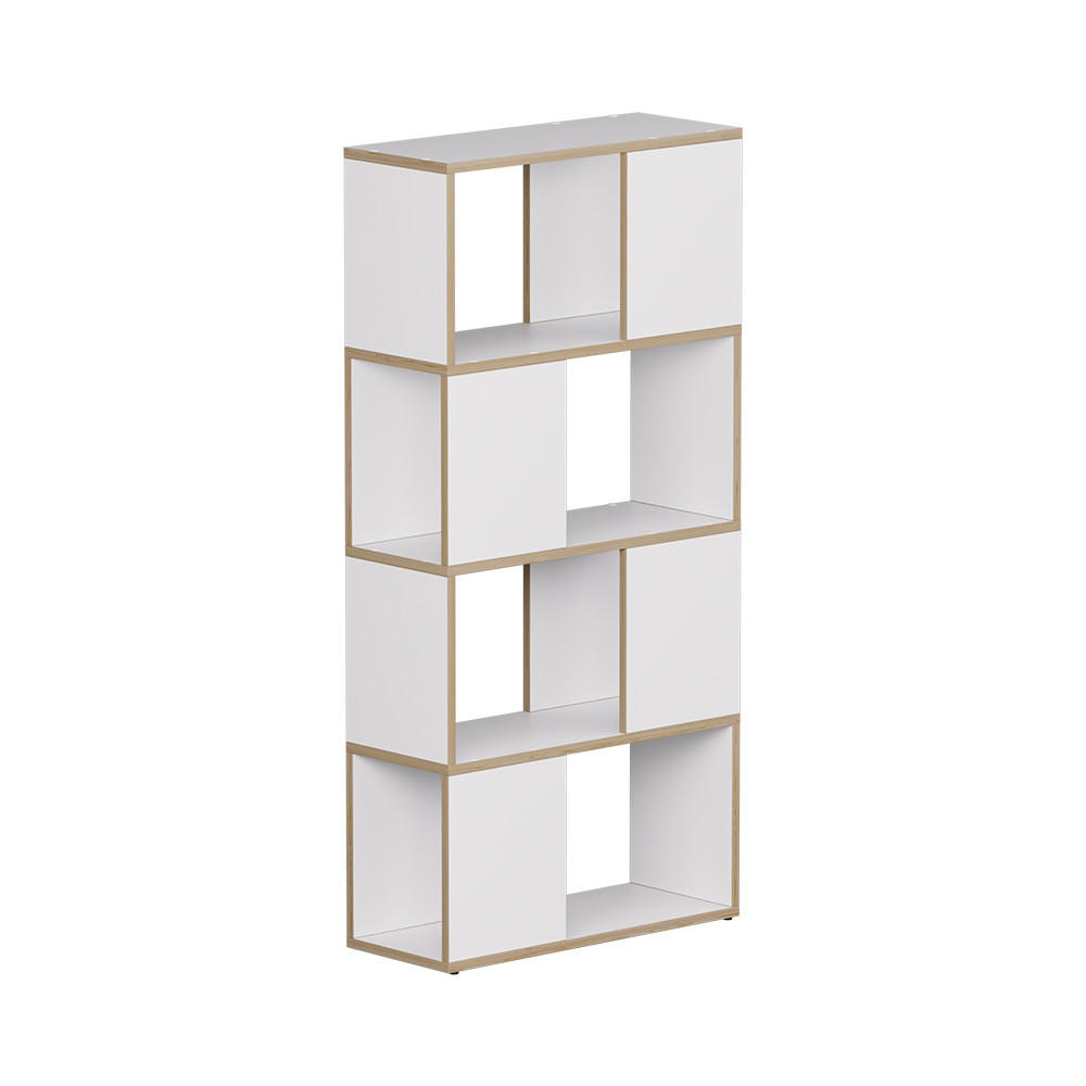 RAUMTEILER Eneos Weiß/Eiche 60 x 124.5 cm - Eichefarben/Weiß, Holzwerkstoff (60/124.5/24cm) - Vicco