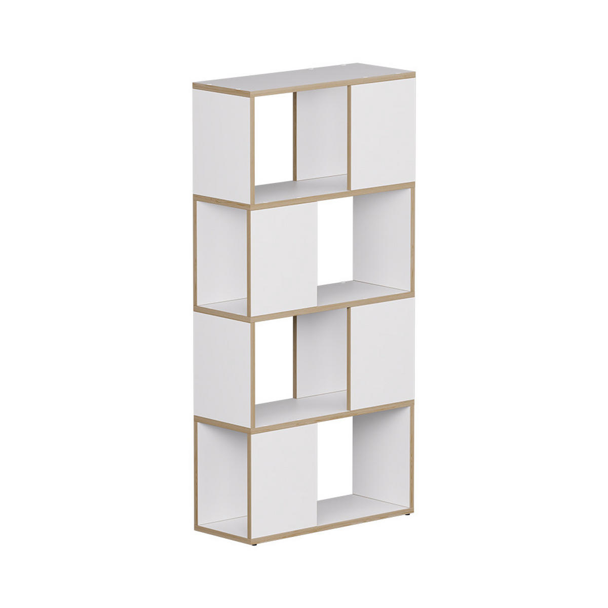RAUMTEILER Eneos Weiß/Eiche 60 x 124.5 cm - Eichefarben/Weiß, Holzwerkstoff (60/124.5/24cm) - Vicco