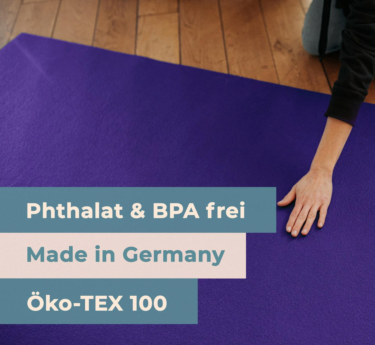 KRABBELMATTE Rund 180cm Lila - Lila, Textil (180/180cm) - Sanosoft