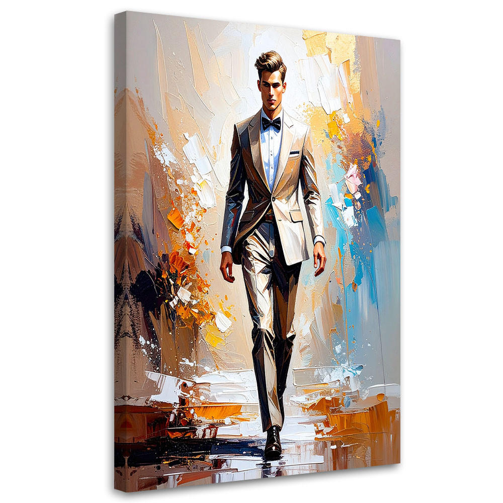 Feeby Leinwandbild Beige 60x90 cm