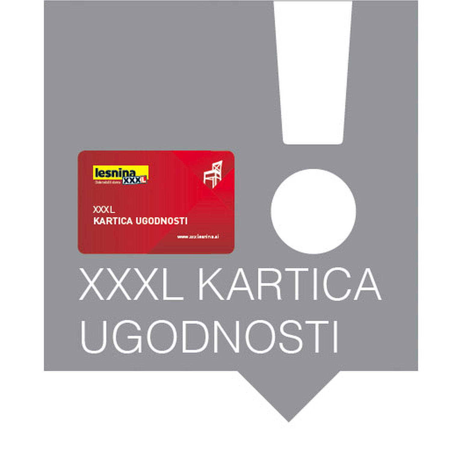 Oznaka XXXL kartica ugodnosti