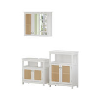 BADMÖBEL-SET Rosario Weiß 3 Teile - Weiß, Holzwerkstoff (60/60/30cm) - Vicco