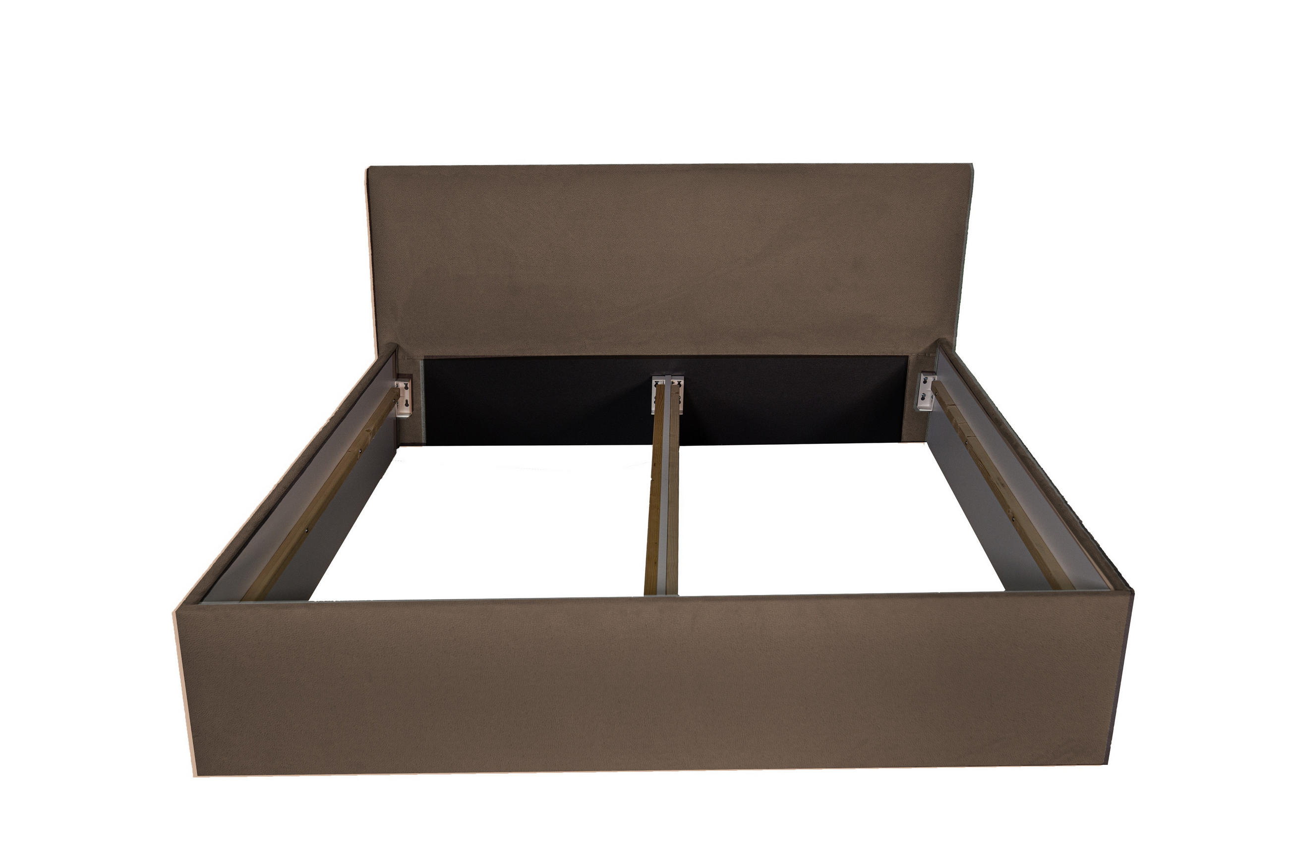 POLSTERBETT bali Dunkelbraun 100 x 200 x 40 cm Stauraum Ohne Matratze und Lattenrost - Dunkelbraun, Holz (100/200cm) - Halmon Schlafkomfort Betten 