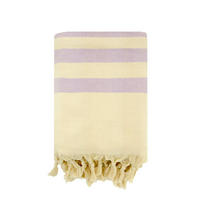 HAMAMTUCH mit Frottee-Fütterung Violett 90x160 340g/m² - Fidji Flieder - Lila, Textil (160/90cm) - LE COMPTOIR DE LA PLAGE