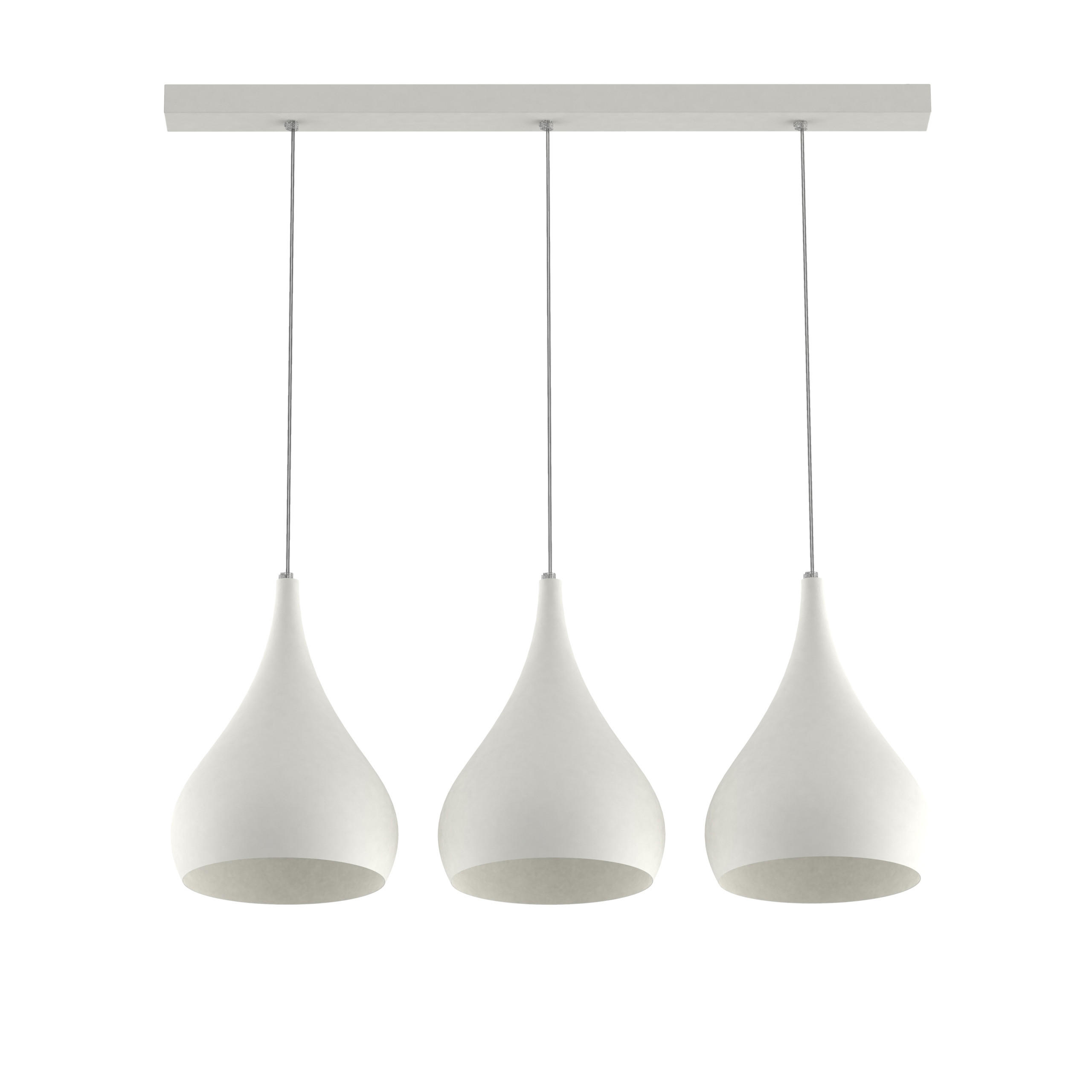 HÄNGELEUCHTE - Weiß, Metall (55/25/55cm) - Lumicom