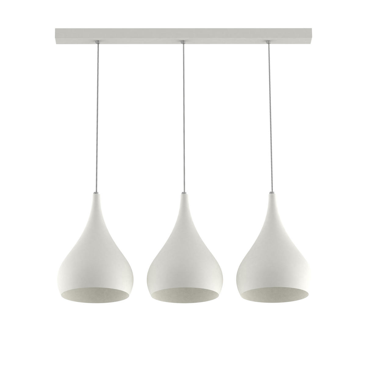 HÄNGELEUCHTE - Weiß, Metall (55/25/55cm) - Lumicom