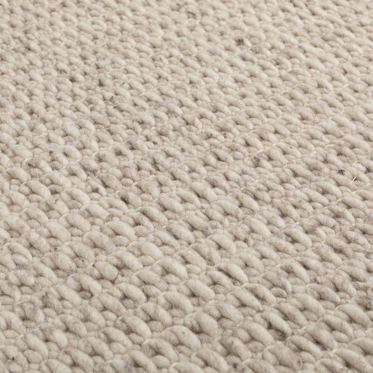 HANDWEBTEPPICH 70/70 cm Kornau - Beige, Naturmaterialien (70/140cm) - Steffensmeier