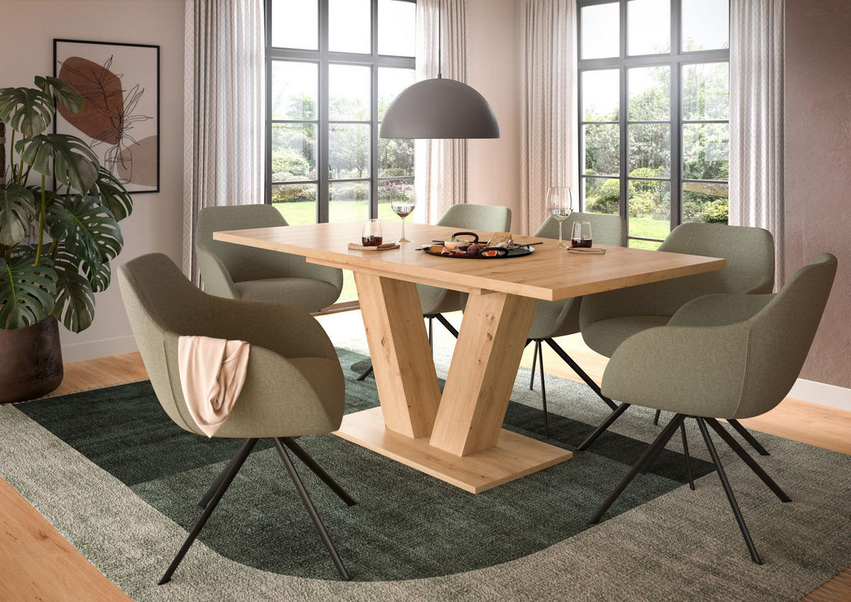 ESSTISCH Velo (B/H/T: ca. 150/76/90 cm) in Artisan Oak Nachbildung - Eiche Artisan, Holzwerkstoff (90/150/76cm)