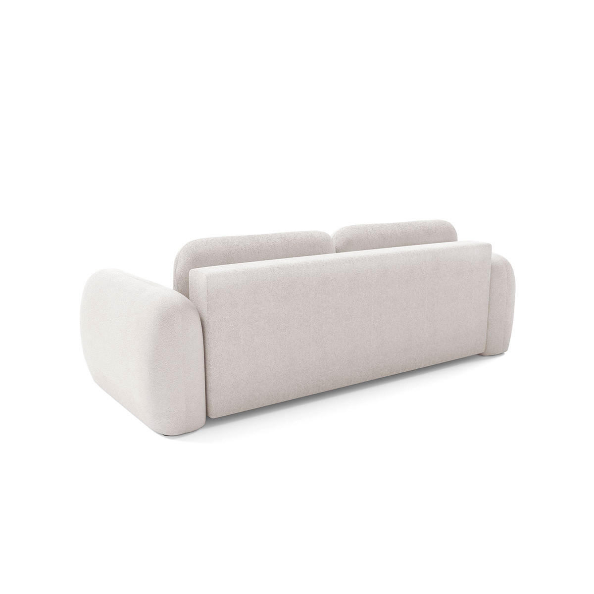 SOFA Livio 3 Sitzplätze Weiß - Weiß, Holz (270/95/121cm) - Petits-meubles