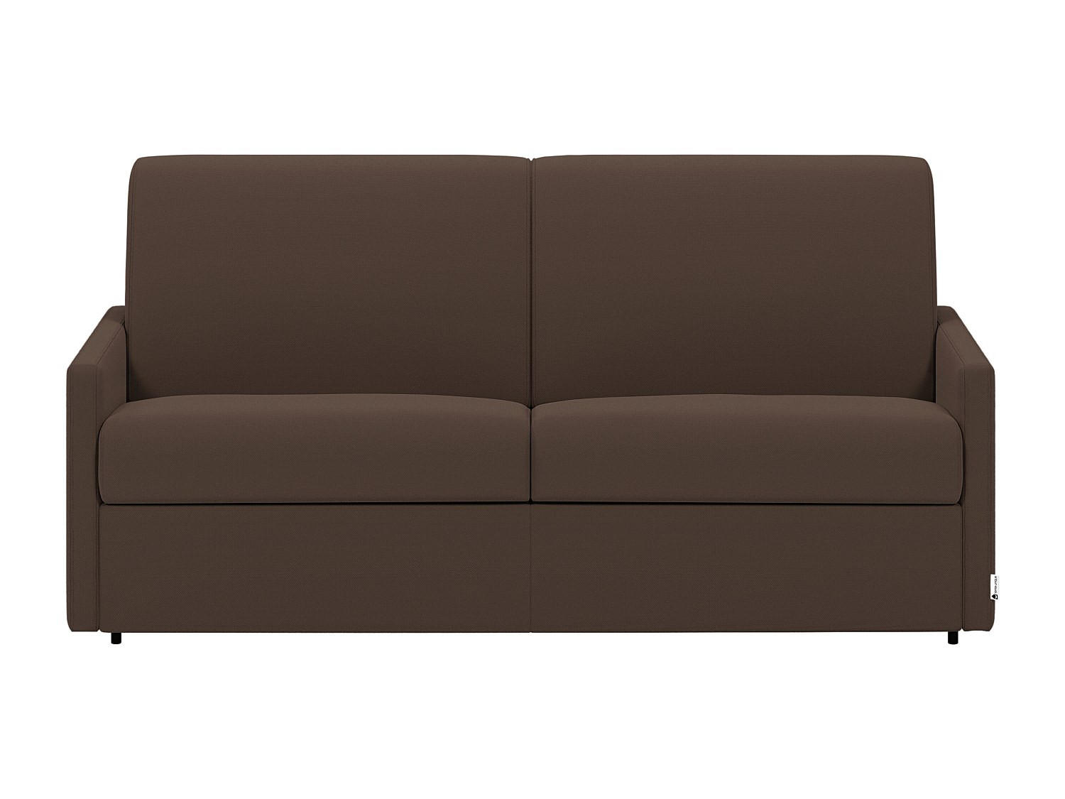 SCHLAFSOFA - 4 Personen - Stoff - Braun - - Braun, Textil (190/97/223cm) - Vente-Unique