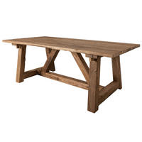 ESSTISCH Teak 270x100x78 natur unbehandelt BASSANO #147 - Naturfarben, Holz (270/100/78cm) - Massivmoebel24