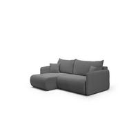 ECKSOFA Calgary - Dunkelgrau, Holzwerkstoff/Textil (207/148cm) - Fun Möbel