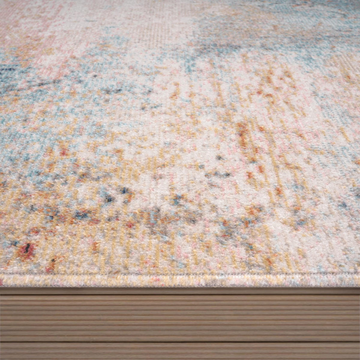 TEPPICH Outdoor Abstrakte Motive Balkon, Terrasse schmutzabweisend Mehrfarbig Rechteckig 60x100 - Multicolor, Textil (60/100cm) - KADIMA DESIGN