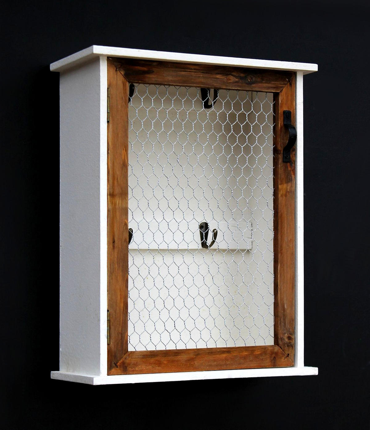 SCHLÜSSELKASTEN Holz Weiß 33/14/42 cm - Weiß, Holz (33/42/14cm) - DanDiBo