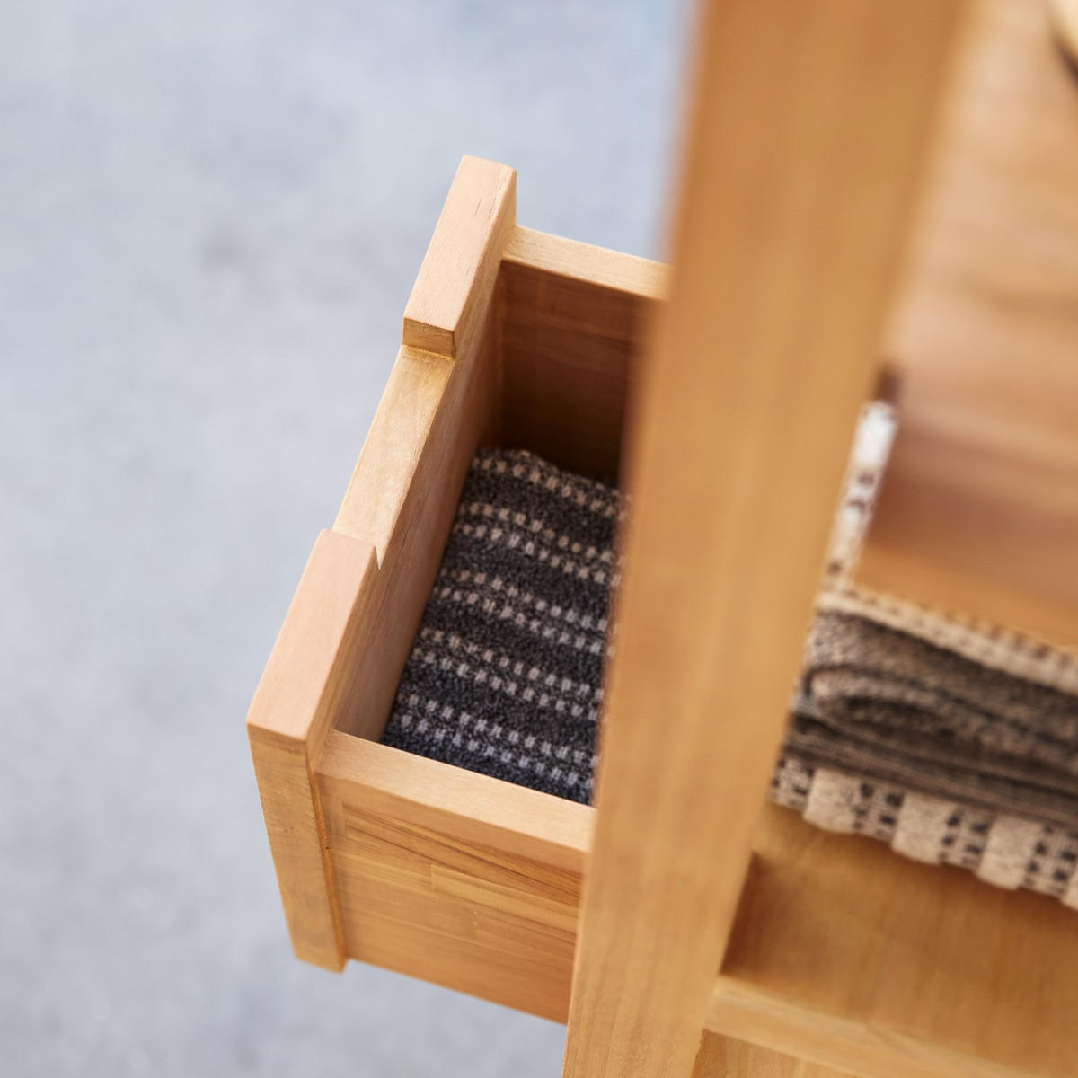 HOCHSCHRANK Serena Natur aus Teak - Naturfarben, Holz (30/150/30cm) - Tikamoon
